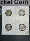 Buffalo Nickel Lot #22 1931s, 1936d, 1937d, 1937