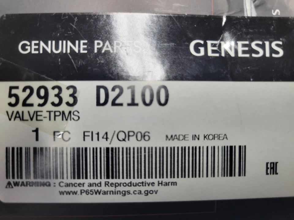 1PC OEM 52933-D2100 Hyundai KIA Ioniq Veloster Optima Tire Pressure Sensor TPMS - Image 2 of 4