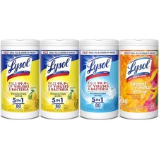 Wipes, Cleaner, Lemon + Mango + Linen, 80 ct. (4 Pack) All Purpose