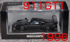 Kyosho Custom H.I.B 1/43 Porsche 911 Gt1 1996 Matte Black Hib