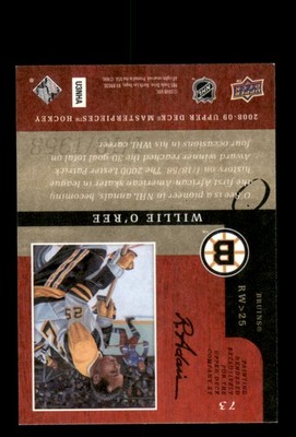 Signed Hockey Card Auto Willie O'Ree 2008-09 Upper Deck