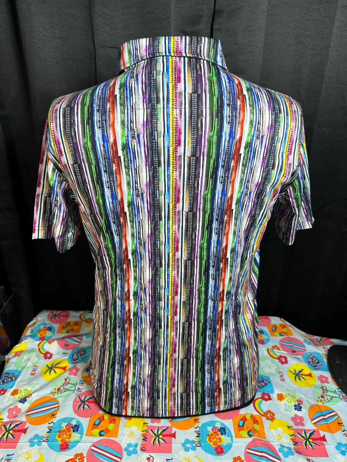 Bugatchi Multicolor Striped Mercerized Cotton Men… - image 2