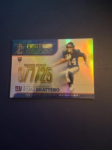 2025 Topps Signature Cam Skattebo Base (RAW)