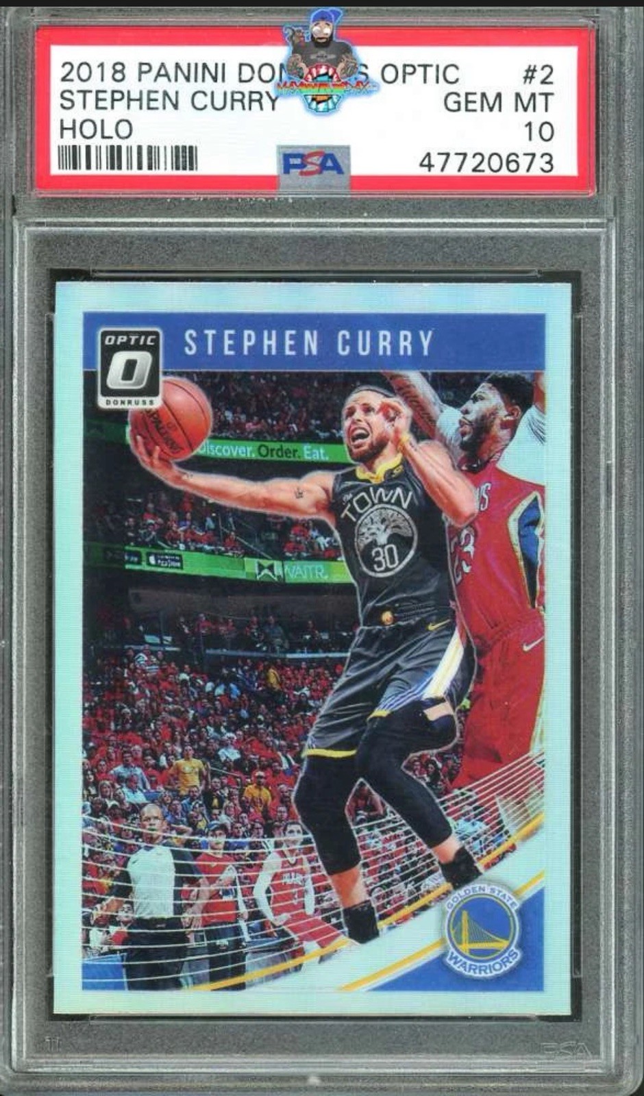 2018 Stephen Curry PSA 10 Donruss Optic Holo #2