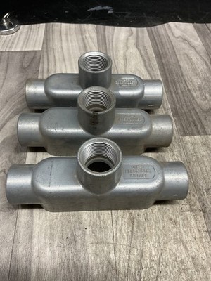 Killark OTB-3, 1'' Aluminium TB Conduit Outlet Body *Lot of 3* NOS  #4019PT26