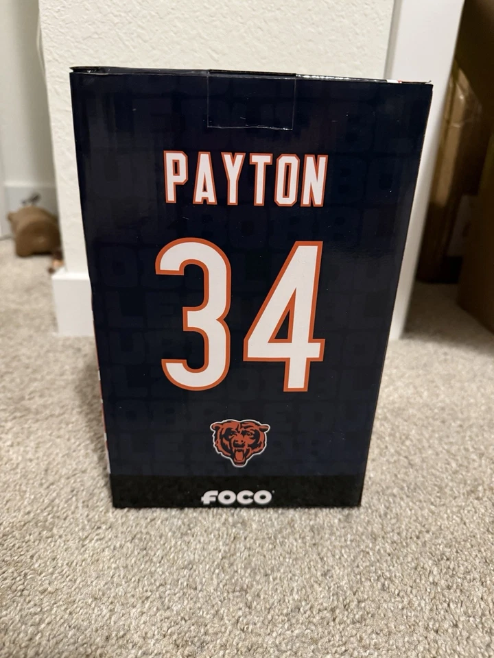 Редкая качающаяся голова FOCO Walter Payton Chicago Bears Bobble Dubblz ТОЛЬКО 76 СДЕЛАНО - Изображение 2 из 2