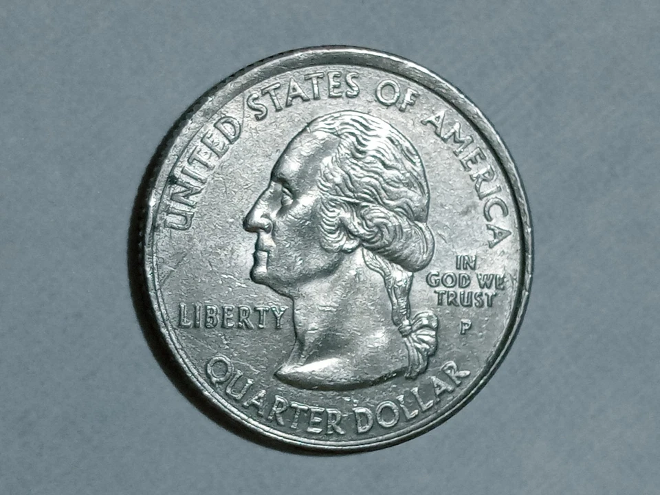 2000-P Virginia state quarter with off center planchet error - Image 4 of 4