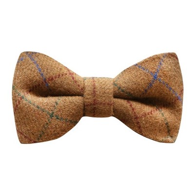Heritage Check rustikale braune Fliege, Tweed