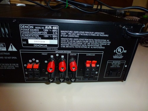 Denon Amplifier AVR-483 Stereo AV Surround Sound Home Theater Receiver | Works - Picture 8 of 14