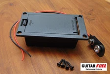 GUITAR FUEL 9V Battery Box w/Clip & Mounting Screws Guitar Bass