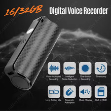 Spy Digital Voice Activated Recorder Mini Hidden Audio Dictaphone Device 16/32GB