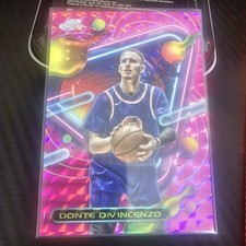 2023-24 Topps Cosmic Chrome - Donte Divincenzo - Pink Galaxy Refractor - #84