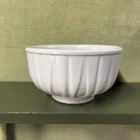 MCM Vtg McCoy USA 518 Creamy White Round Planter Bowl 5.5" Matte Finish