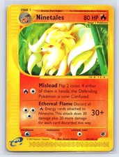 Ninetales 57/165 Rare Expedition Base Set Pokemon Damaged