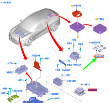 FORD Mustang Mach-E Fil de charge de batterie haute tension Assy 2513259 NOUVEAU