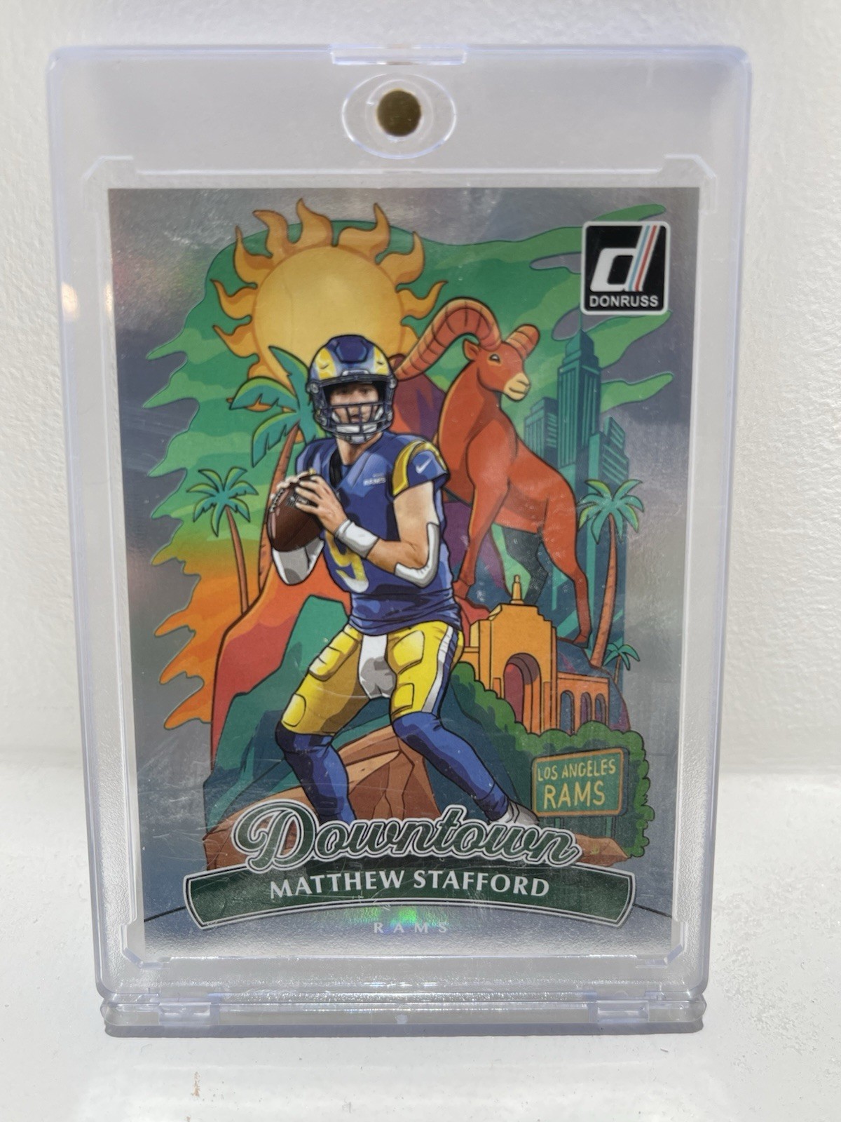 2025 Panini Donruss Downtown Matthew Stafford Los Angeles Rams MVP Year #6