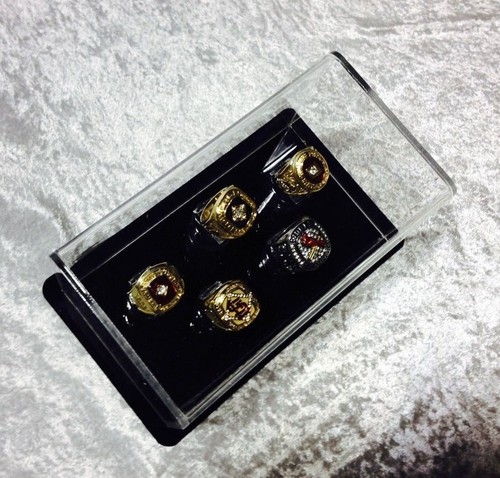 5 Ring Championship Ring Display Case - 5 Ring Display Case Championship Rings - Picture 8 of 9