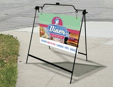 A FRAME side walk, coraplast 24 x 18 2 sided, metal a frame sign ON SALE HOT HOT