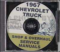 1967 Chevy Truck Shop Manuell Und ÜBerholung CD Pickup Suburban Van Panel
