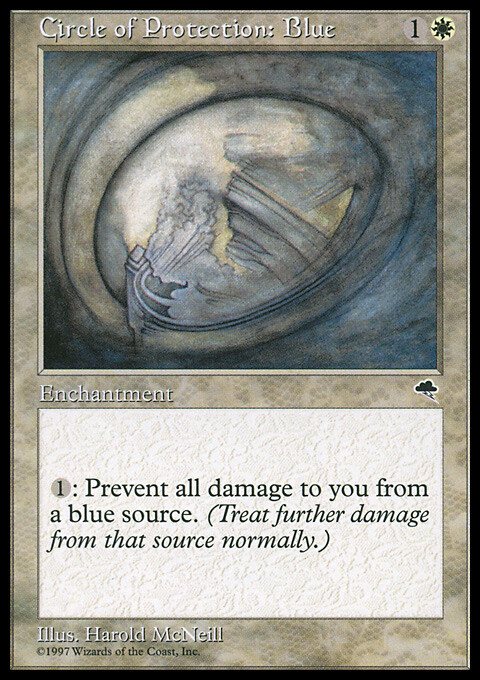 mtg blue protection cards Circle of Protection: Blue