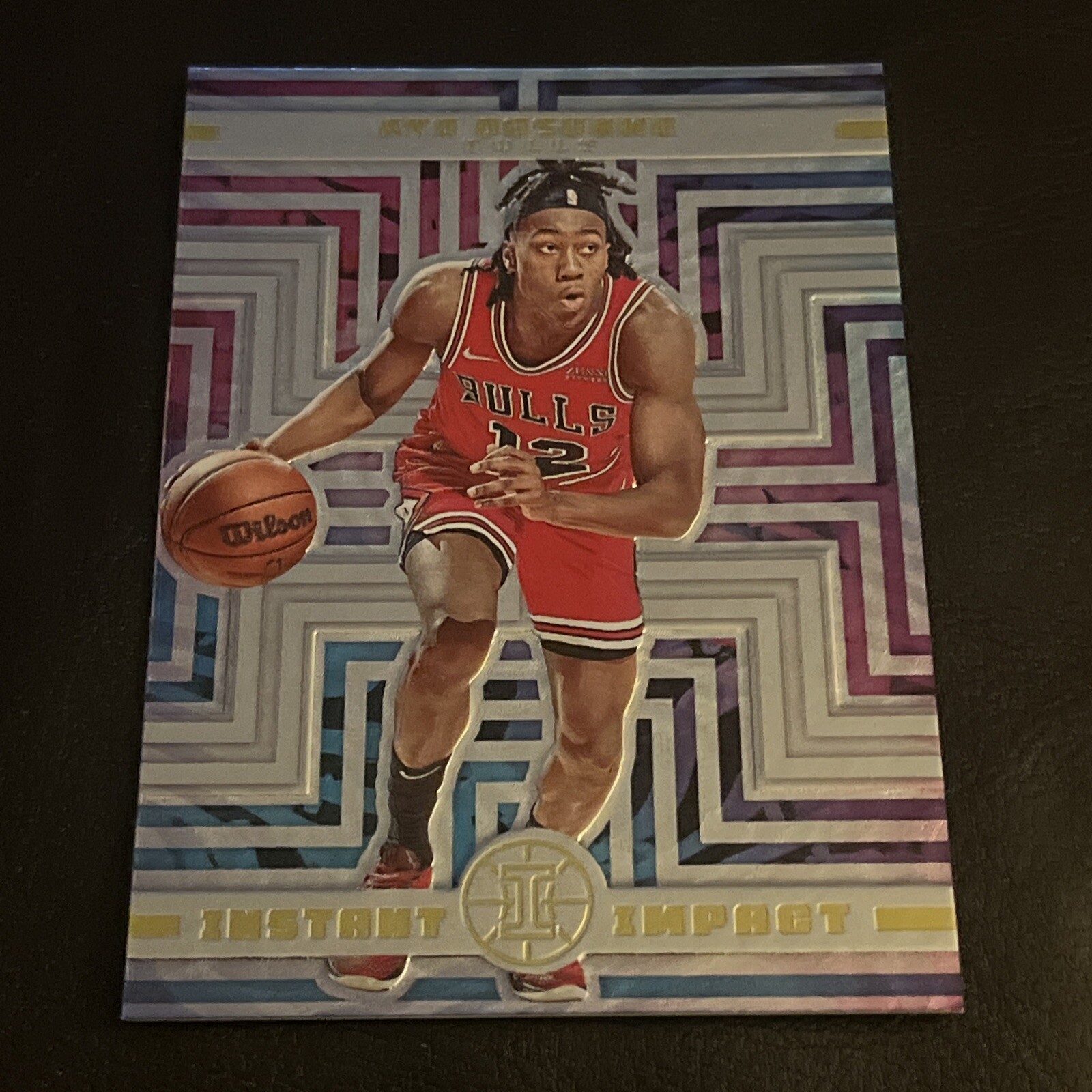 2021-22 Panini Illusions Instant Impact Ayo Dosunmu #24 RC Rookie Chicago Bulls