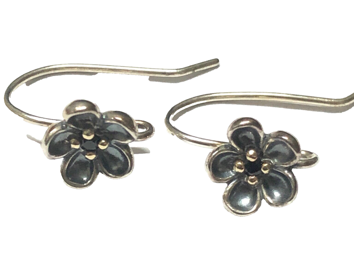 Pandora Sterling Silver & 14K Gold Black Spinel Forever Pandora Sterling Silver & 14K Gold Black Spinel Forever