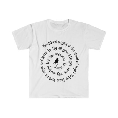 Blackbird Singing In The Dead Of Night T Shir Beatles Lyrics Music Lovers Tee