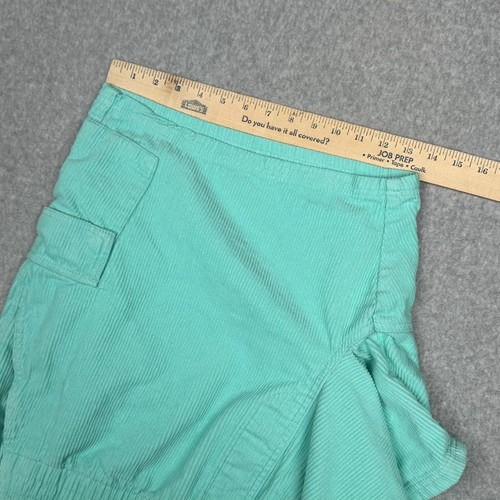 No Boundaries NOBO Shorts Mens 2XL Aqua Green Corduroy Cargo 6" Surfer Baggy - Picture 8 of 10