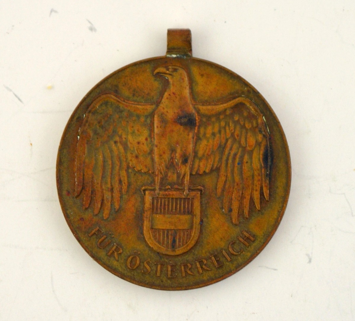 Öオーストリア帝国軍＊１９１４-１９１８戦争従軍メダル/章（実物） WW1 1914 - 1918 FUR OSTERREICH MILITARY MEDAL 