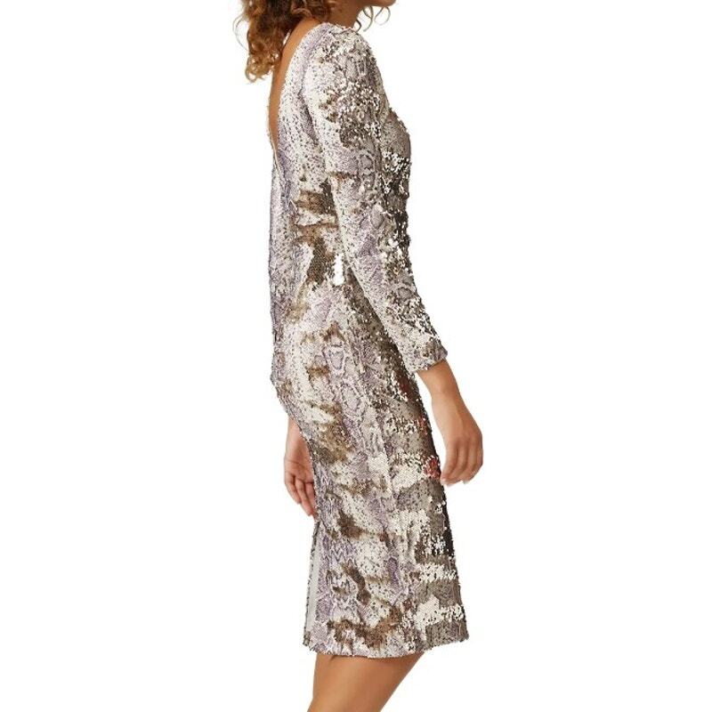 Dress the Population Python Sequin Emery Dress Sz… - image 3
