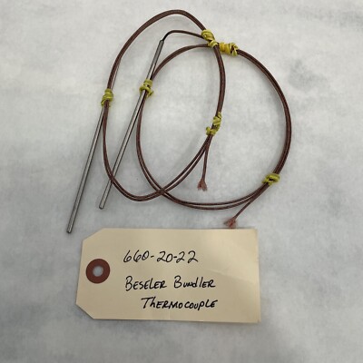 Two Replacement Beseler BU-3417 Bundler Thermocouples ref 660-20-22 