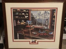Zimmerman's Toy Shop by Allen Montague Numbered 36/1000 Limited Edition Framed