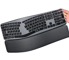 Keyboard Cover for Logitech Ergo K860 Wireless Ergonomic Keyboard, Waterproof...