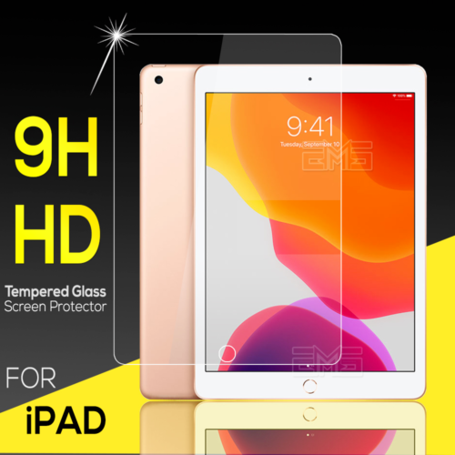 For Apple iPad 9th 8th 7th 6th 5th Gen Air 3 4 5 Tempered Glass Screen Protector - Picture 1 of 10