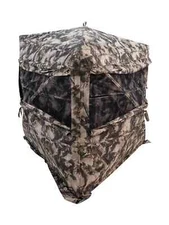 BOG Grave Digger Standing Height Ground Blind Mossy Oak with StealthZip, etc.
