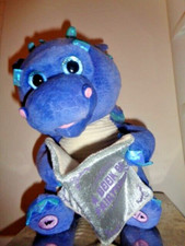 Dragon Purple Plush Duncan Storytelling Animated tells 5 Fairytales Cuddle Barn