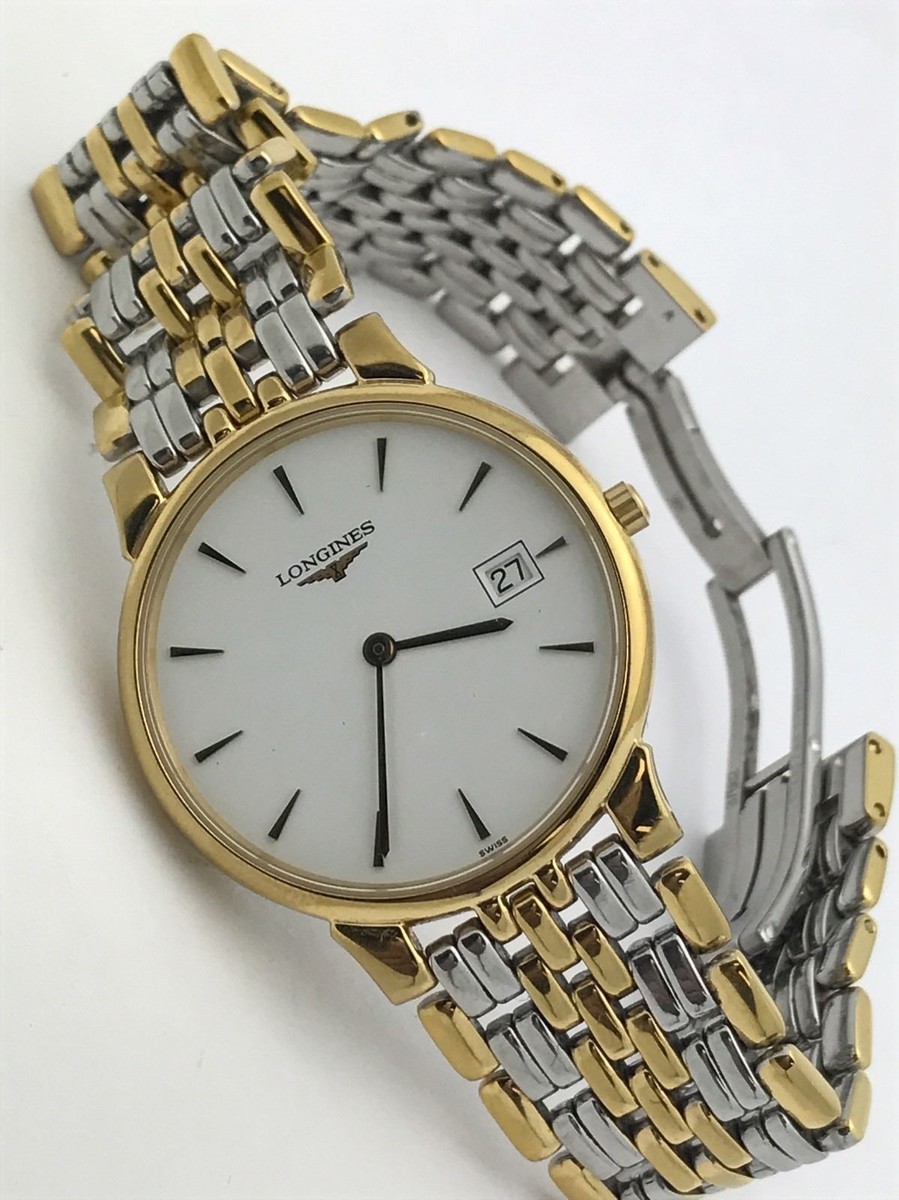 Longines Two-Tone White Dial Les Grandes Classiques Watch L5 Longines Two-Tone White Dial Les Grandes Classiques Watch L5