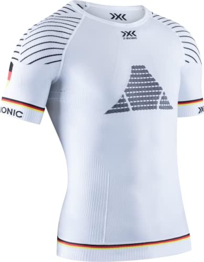 (TG. XL) X-BIONIC Invent 4.0 Patriot Running Shirt Short Sleeves Men - NUOVO