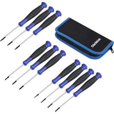 WORKPRO Precision Screwdriver Set 10PCS Phillips Slotted Torx Star Screwdrivers