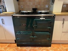 Aga 13amp Two Oven Cast Iron Cooker In British Racing Green