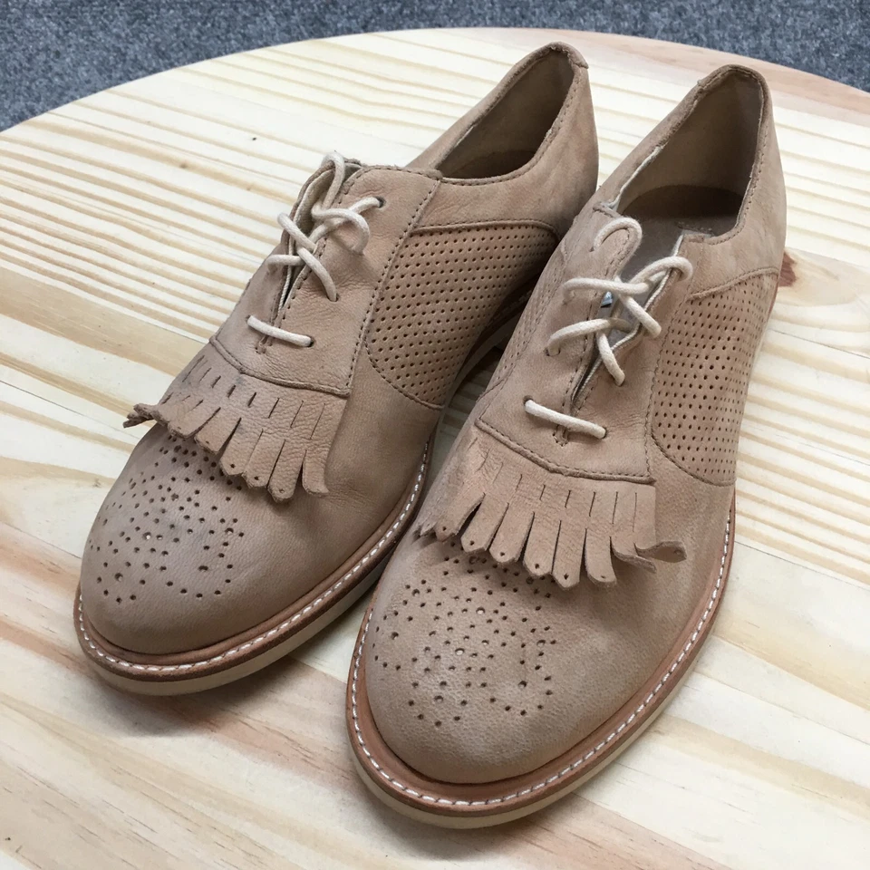 UGG Shoes Womens 5.5 Bernett Dress Kiltie Lace Up Oxford 1004305 Brown Leather - Image 3 of 4