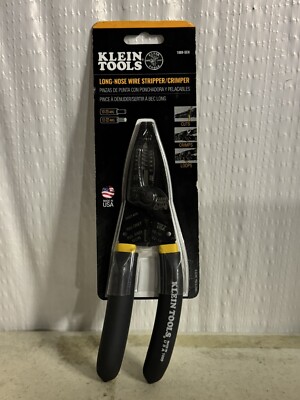 Klein Tools 1009 SEN Long Nose Wire Stripper Crimper Made USA Reinforced Head