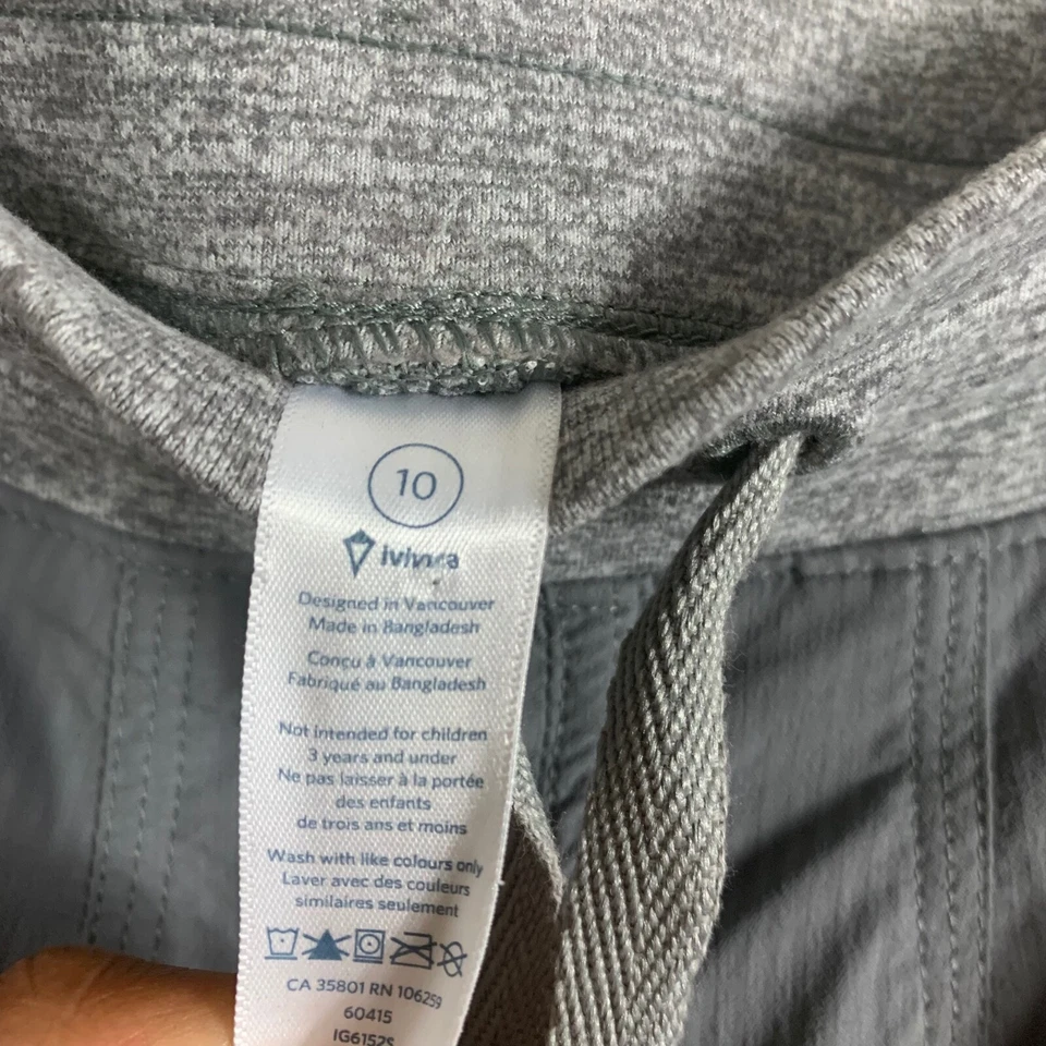 Pantalones cortos acanalados grises Ivivva by Lululemon Live To Move Dance Studio talla 10 Foto 4 de 4