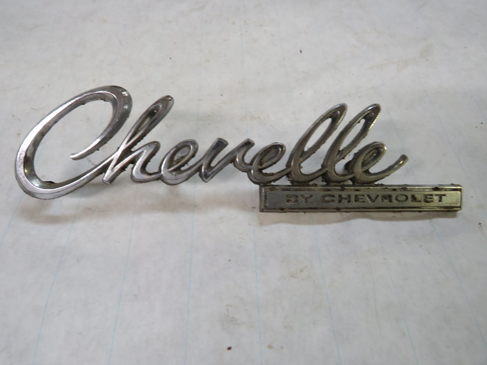 Original 1969 69 Chevrolet Chevelle Trunk / Deck Lid Script Emblem | eBay