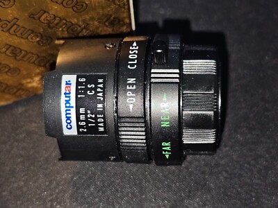 Computar H2616FICS-3, 2.6mm 1:1.6 1/2'' CS Lens NEW - Made in Japan