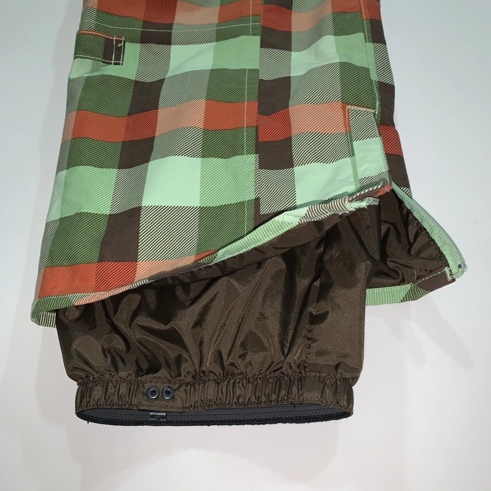 burton stow cargo snowboard dryride ski plaid pants