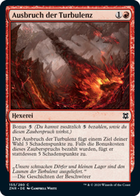  Magic the Gathering - Ausbruch der Turbulenz - ZNR-DE155 MtG NM