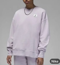 Women's Jordan Flight Fleece Crewneck Oversized Large NWT Purple