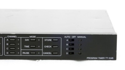 その他 TOA PROGRAM TIMER TT-104B TOA CORPORATION PROGRAM TIMER MODEL TT-104B H PANEL MADE IN JAPAN