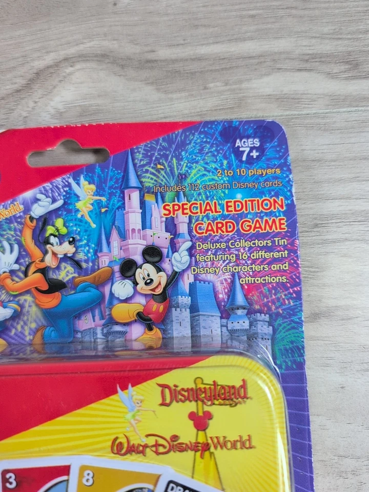 Vintage UNO Special Edition Card Game DISNEY THEME PARK Mattel Disneyland (RARE) - Image 4 of 4